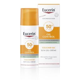 Eucerin Sun Oil Control SPF50+ Toucher Sec Gel-Crème Peau à Imperfections et Grasse + Cadeau: Eucerin After Sun Lotion 50 ml