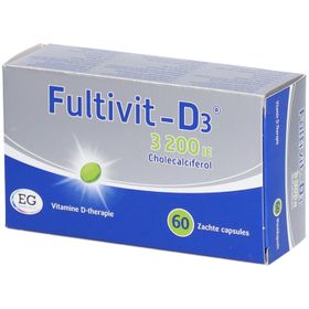 Fultivit-D3 3200 I.E. | Vitamine D3 | Behandeling van een Vitamine D Tekort