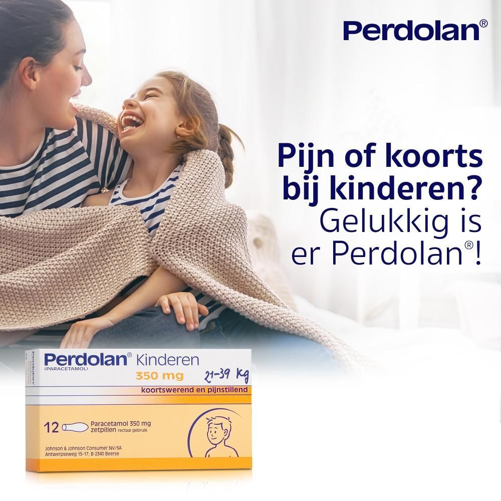 Perdolan® Kinderen | Paracetamol 350mg Tegen Pijn en Koorts