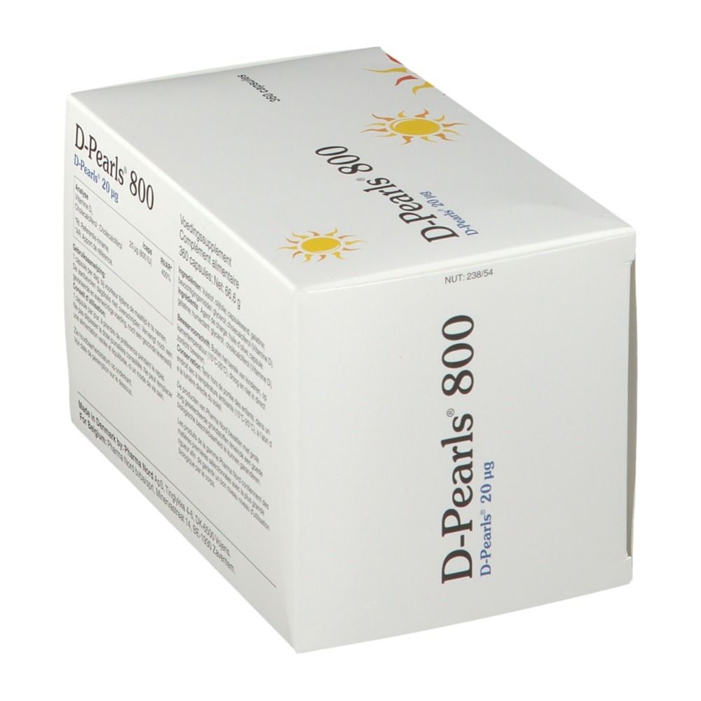 Pharma Nord D-Pearls 800 | vitamine D | Immunité + Os & dents