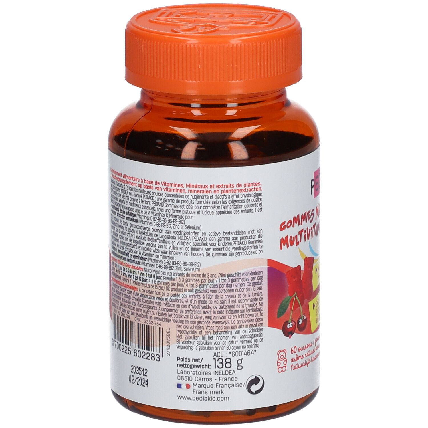 Pediakid Gommes Multivitaminées