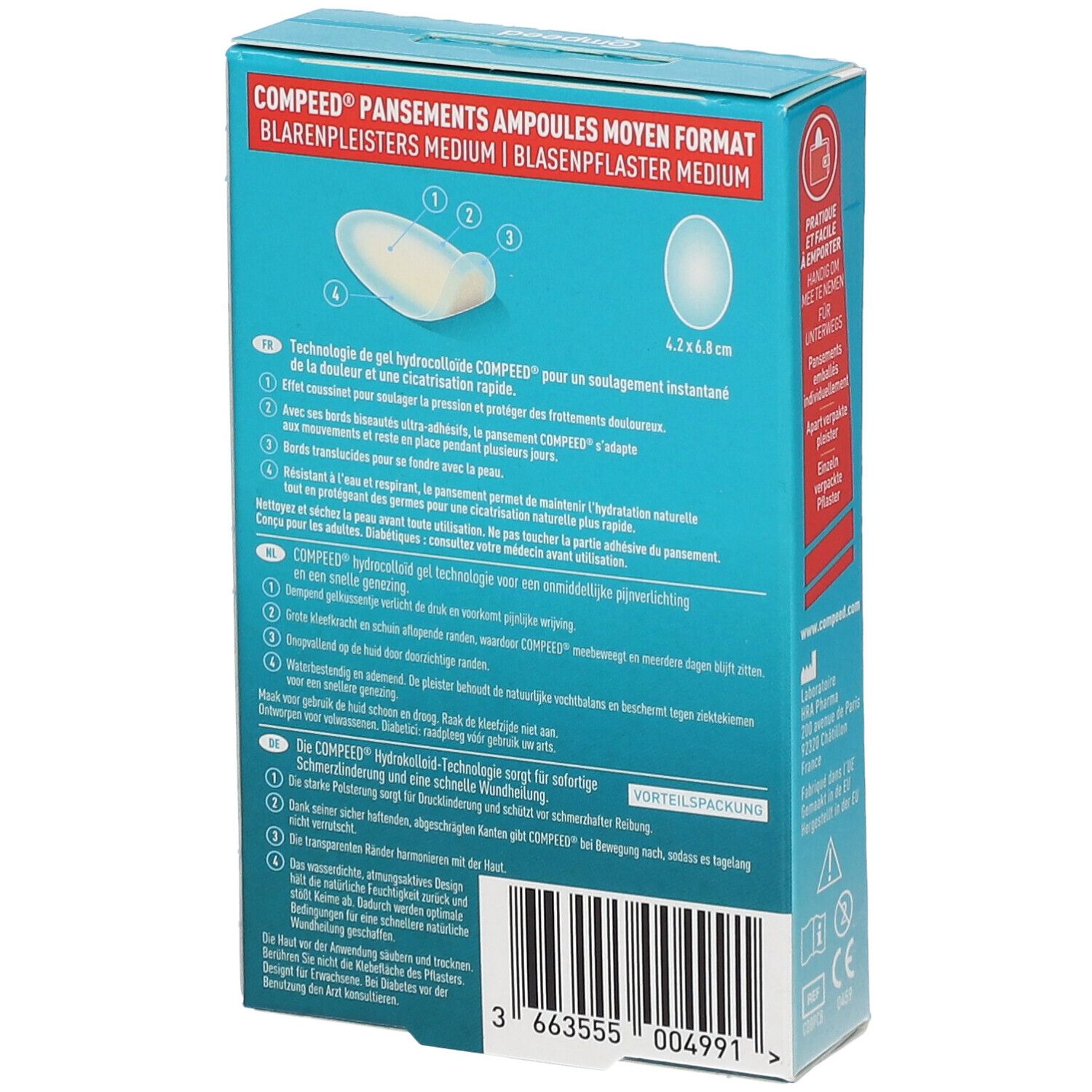 Compeed® Blarenpleisters Medium Voordeelverpakking